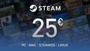 carte steam 25€ maroc